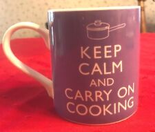 Keep Calm And Carry On Cooking Coffee Mug Tea Cup 12 fl oz Kent Pottery NEW picture