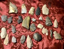 Lot Of 25 Ohio Arrowheads W/Map & Note 🦋 picture