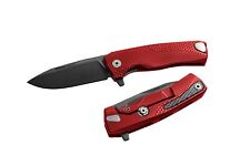 LionSteel Knives ROK Frame Lock ROK A RB Black M390 Stainless Red Aluminum picture