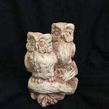 VTG. Hand Crafted Georgia Marble Owls Numbered Signed picture