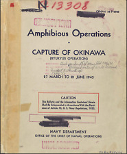 308 Page 1945 OPNAV Amphibious Operations Capture of Okinawa Ryukus on Data CD picture