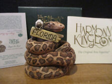 Harmony Kingdom Forget Me Knot Burmese Python UK Made Box Figurine SGN RARE picture