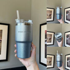 Starbucks + Stanley Gradient Grey Stainless Steel Straw Cup 20oz Tumbler Car Cup picture