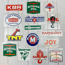 HardHat Decal Stickers Bethlehem Steel Joy TNT Vermeer Barnhart Ironworkers USA picture