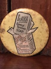 Authentic Antique Early Advertising Lava Soap Pocket Mirror AAFA St Louis, MO picture