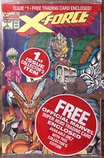 1991 X-FORCE ISSUE #1 STILL SEALED  W/ TRADING CARD MARVEL COMICS  Z4411 picture