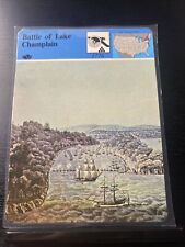 1979 panarizon battle of lake champlain learning card laminated picture