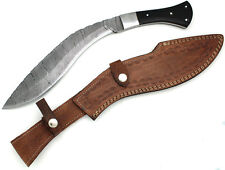 Wild Turkey Handmade Genuine Damascus Steel Gurkha Kukri Knife picture