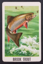 Brook Trout 1980's Fly Fishing Card (NM) picture