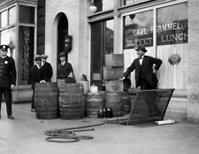 1923 Prohibition Liquor Raid Vintage Photograph 8.5