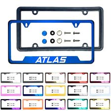 Laser Etched Customize Stainless Steel License Frame Silicone Guard Fit Atlas picture
