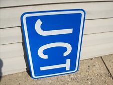Genuine Authentic NEW Street Sign - JCT (blue & white) picture