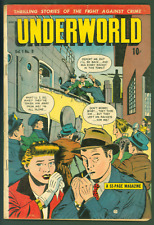 Vintage 1949 D.S. Publishing Underworld #9 VG Golden Age Crime Comic picture