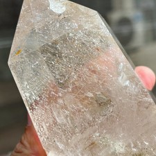 1.3LB Natural Smoky Quartz With Rutile Obelisk Crystal Wand Point Healing C3114 picture