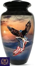 American Flag With Eagle Cremation Urn 10