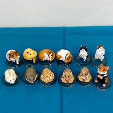 Japan Vintage Kaiyodo 12 Hamster Figures Complete Set Detailed Pre-Owned picture