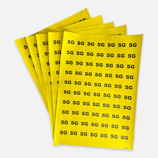 Special Delivery  Labels Yellow Flash Postage Stickers 'Saturday Guaranteed' picture