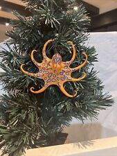 Blue Ringed Octopus Christmas Holiday Ornament Cephalopod Marine Biology picture