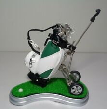 GOLF CLUB PENS AND GOLF BAG PEN HOLDER Green White New by 10L0L picture