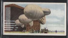 R.A.F. Hydrogen Balloons Used To Create Defensive Barricade 1930s Trade Ad Card picture