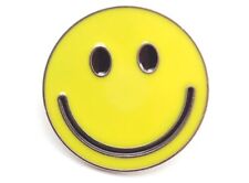 Brand New Retro Yellow Smiley Face Pin Happy Classic Have Nice Day Enamel Lapel picture
