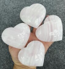 Pink Mangano Calcite Hearts picture
