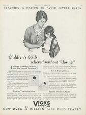 1928 Vicks VapoRub Avoid Serve Colds A/S Ann Brockman No Dosing Vtg Print Ad PR5 picture