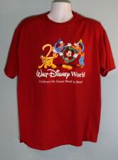 Vintage 2000 Walt Disney World Celebrate Future Hand in Hand T-Shirt L/XL Red picture