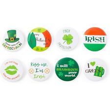 St. Patrick’s Button Pins, Lucky Irish Party Badges (1.5 In, 24 Pack) picture