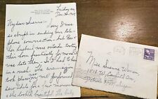 1949 Handwritten Letter by Angry Detroit Ex-Wife Re: Circumcision w/ Envelope picture