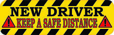 10in x 3in Keep a Safe Distance New Driver Vinyl Sticker picture