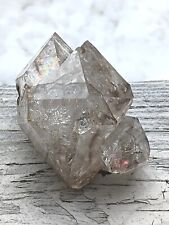 🌈 HUGE  14.74 oz Herkimer 💎  Smokey Cluster 🔥 picture