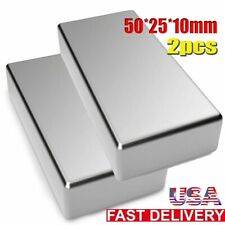 2pcs Big Block Magnets Super Strong N52 Neodymium Large Magnet Rare Earth picture