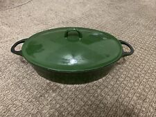 Green Oval Cast Iron Enamel picture