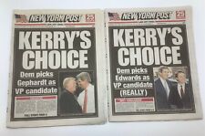 New York Post-John Kerry’s VP Choice-Gephardt/Edwards-July 2004-ERROR/Correction picture
