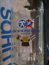 Hacker-Pschorr Munchen BEER Glass MUG 0.25L Set of 6 MADE BY SAHM NEW IN BOX picture
