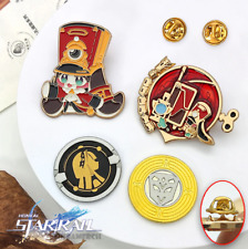 1PC Star Rail Pom Pom Cosplay Plush Honkai Metal Badge Button Brooch Pins Gift picture