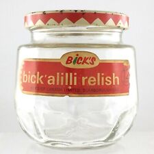 Bicks Relish Vintage Glass Container Canada Scarborough Advertising S872 picture