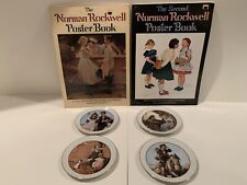 Vintage 1970’s-80’s Norman Rockwell Poster Book And Plate Lot picture