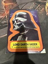 1977 Topps OS1 STAR WARS Series 1 STICKER NO 7 OF LORD DARTH VADER picture