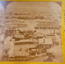 Birds Eye View  Los Angeles California CA Stereoview Photo Stereoscopic Views picture