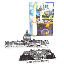 3 Fridge Magnets Washington D C White House Capitol Souvenir picture