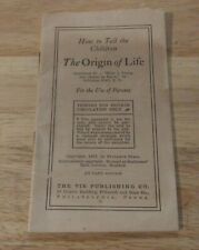 How to Tell the Children The Origin of Life by Sylvanus Stall - (C)1897 picture