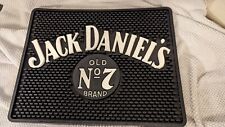 JACK DANIELS Rubber Bar Mat- Great used condition - Old No 7- Black-Large  17
