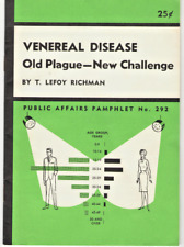 VINTAGE 1960 BOOKLET: VENEREAL DISEASE OLD PLAGUE-NEW CHALLENGE GRAPHS & CHARTS picture