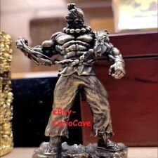 Brass Street Fighter Statue Big Guy Combatant Antique Warrior Action Figure picture