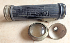 BRIGHT STAR WWII U.S.N. USN FISHEYE FISH EYE LENS 2 D CELL SIGNAL FLASHLIGHT picture