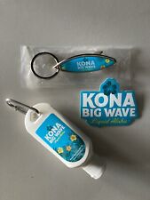 NEW Kona Big Wave Beer Bottle Metal Opener Key Chain Sticker Sun Tan Lotion picture