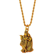 @ Indian Traditional Lord Radha Krishna Pendant With Chain For Unisex picture