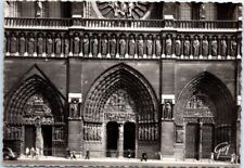 Postcard - Portals of the façade, Notre-Dame Cathedral - Paris, France picture